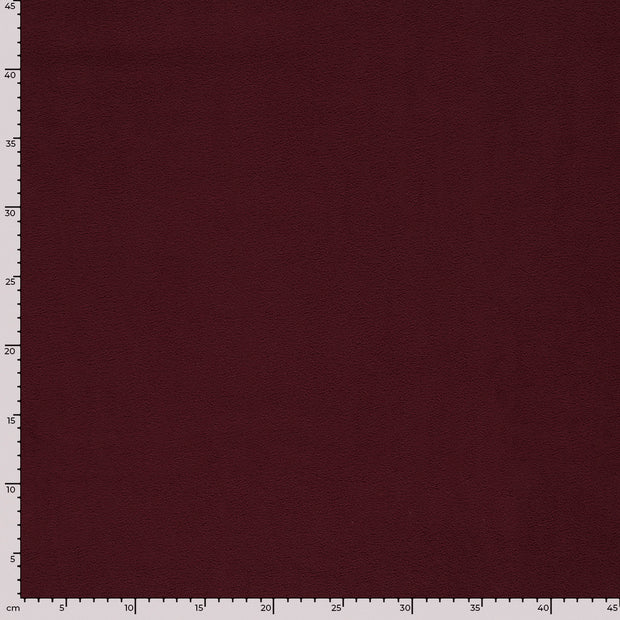 Fleece fabric Unicolour Carbon