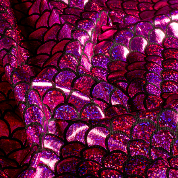 Lamé fabric Fuchsia bicolour 