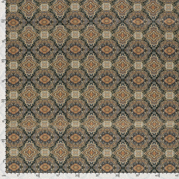 Cotton Poplin fabric Abstract Grey