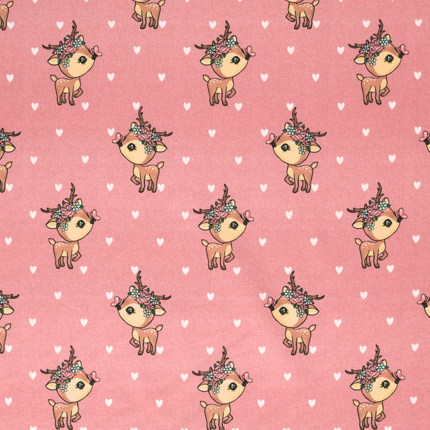 French Terry fabric Old Pink matte 