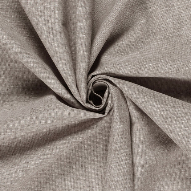 Chambré fabric Melange Brown