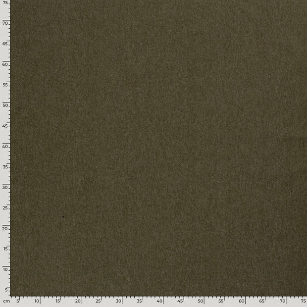Jeans Stretch fabrik Uni Khaki-Grün