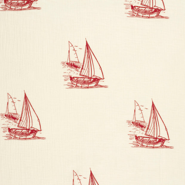 Muslin fabric Red matte 