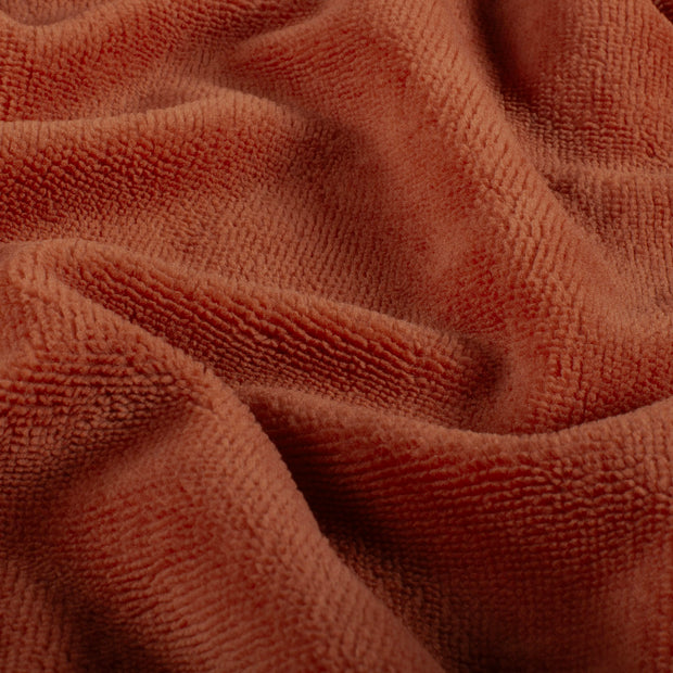 Bamboo Fleece fabric Unicolour Brique