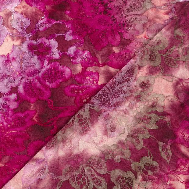 Jacquard fabric Flowers printed 