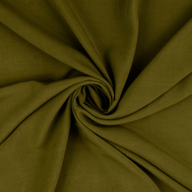 Viscose Poplin fabric Olive Green 