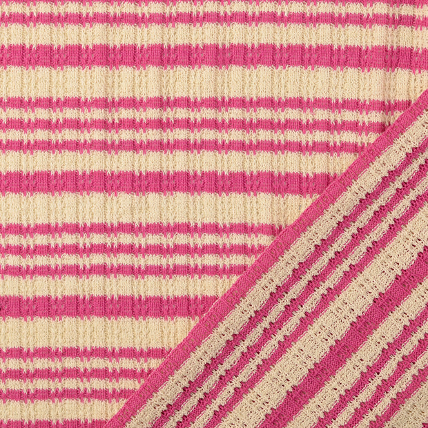 Heavy Knit fabric Pink 