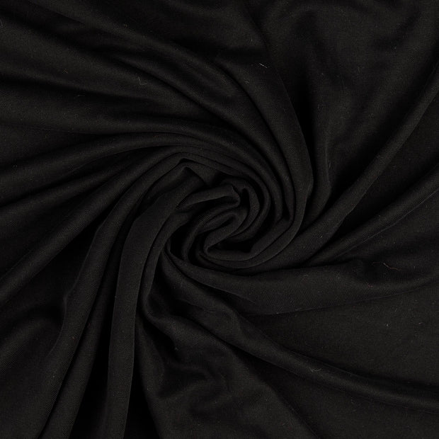 Piqué fabric Black 
