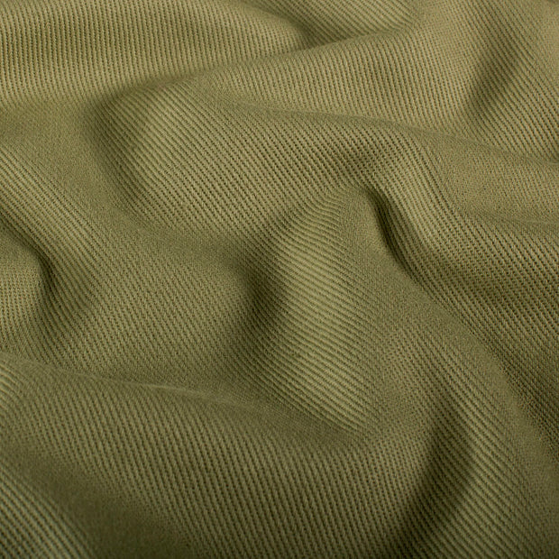 Denim fabric Unicolour Khaki Green