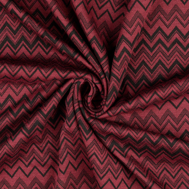 Jacquard fabrik Bordeauxrot 