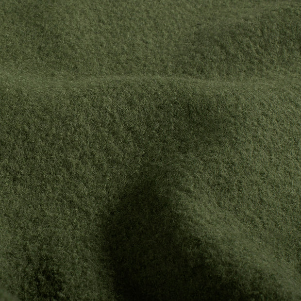 Wool Boucle fabric Unicolour Olive Green