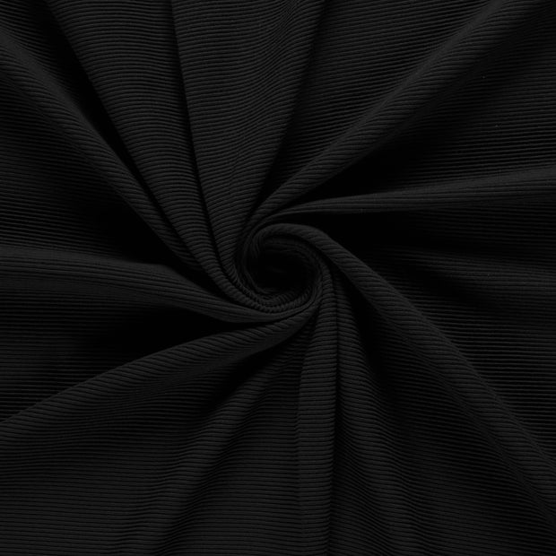 Ottoman jersey fabric Black 