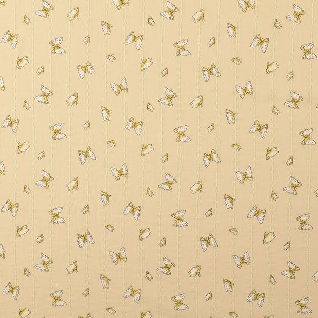 Voile fabrik Schmetterlinge Gelb