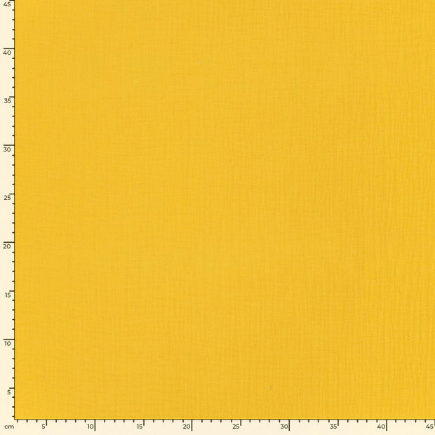 Muslin fabric Unicolour Yellow