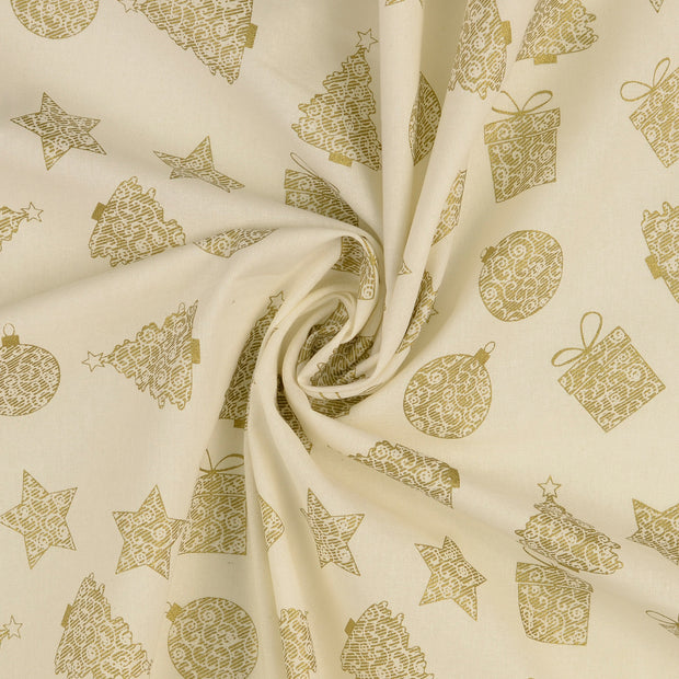  fabric Off White printed 