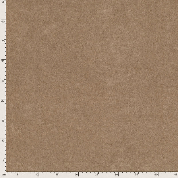 Stretch terry fabric Unicolour Camel