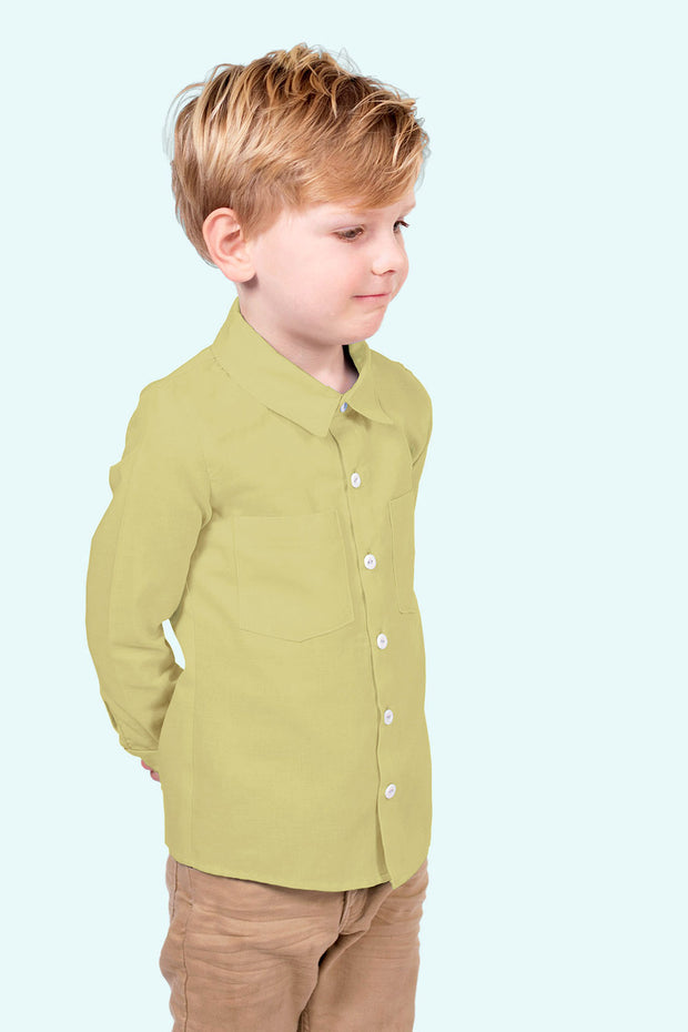 Bamboo Poplin fabric Unicolour Olive Green