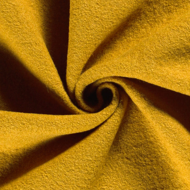 Chiffon en laine tissu Unicolore Ocre