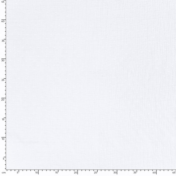 Muslin fabric Dots White