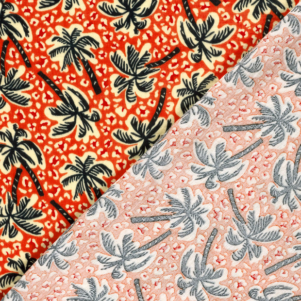 Muslin fabric Palmtrees printed 