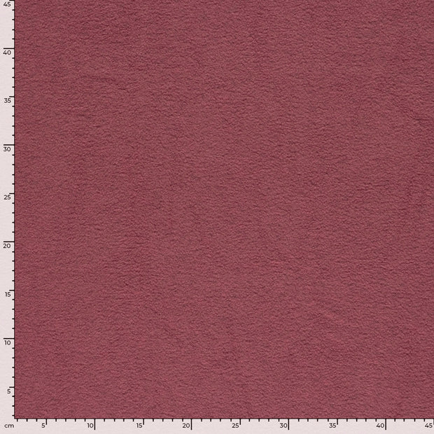 Fleece fabrik Melange Altrosa