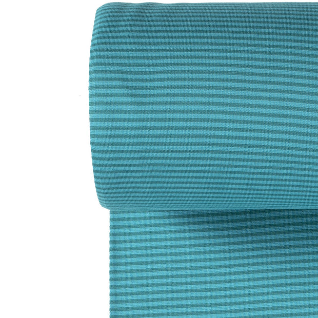 Bündchen Yarn Dyed fabrik Streifen Petrol