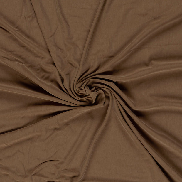 Jersey fabric Brown stone washed 