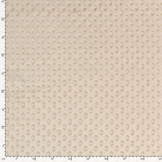 Minky fabric Unicolour Beige