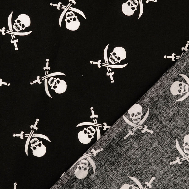  fabric Skulls printed 