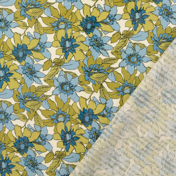 Seersucker fabric Indigo 
