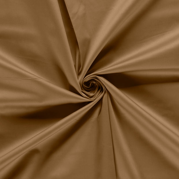 Satin fabric Camel 