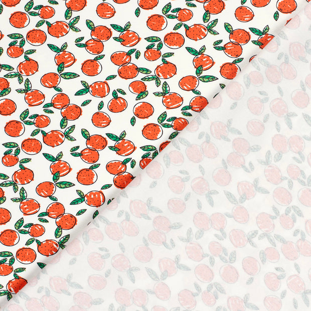Jersey fabric Fruits printed 