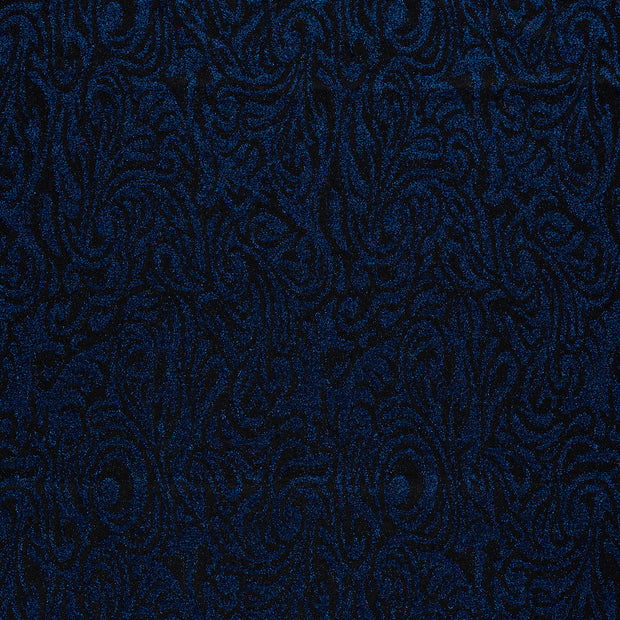 Jacquard fabric Cobalt slightly shiny 