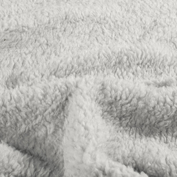Sherpa Fleece fabric Unicolour Light Grey