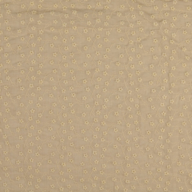 Lace fabric Flowers Beige