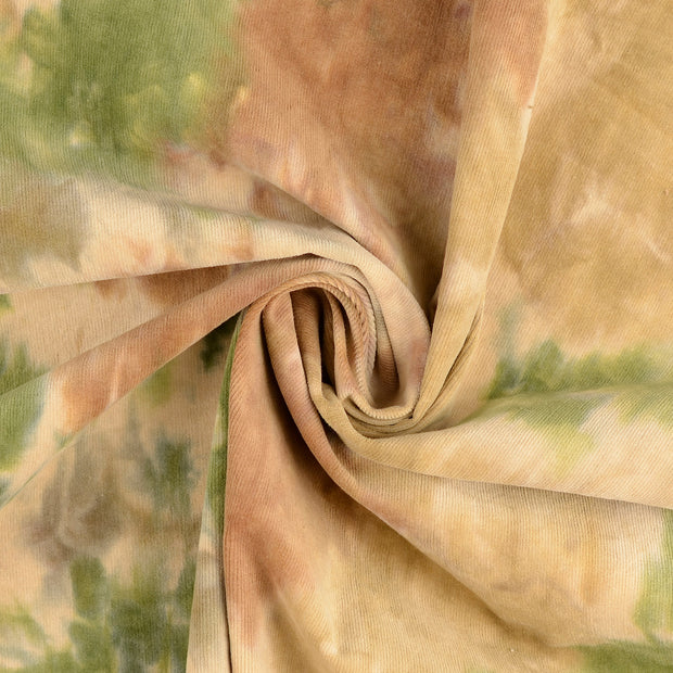 Rib Jersey fabric Multicolor digital printed 