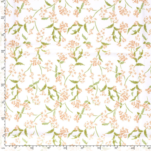 Twill fabric Flowers Camel