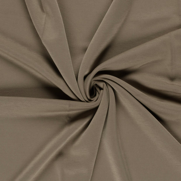 Interlock fabrik Taupe Grau Stonewashed 