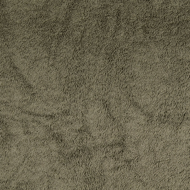 Terry Towelling fabric Unicolour Olive Green