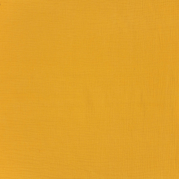 Double gaze tissu Ocre mat 