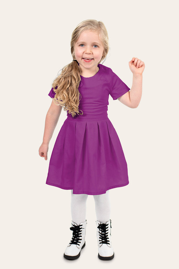 Viscose Poplin fabrik Uni Magenta