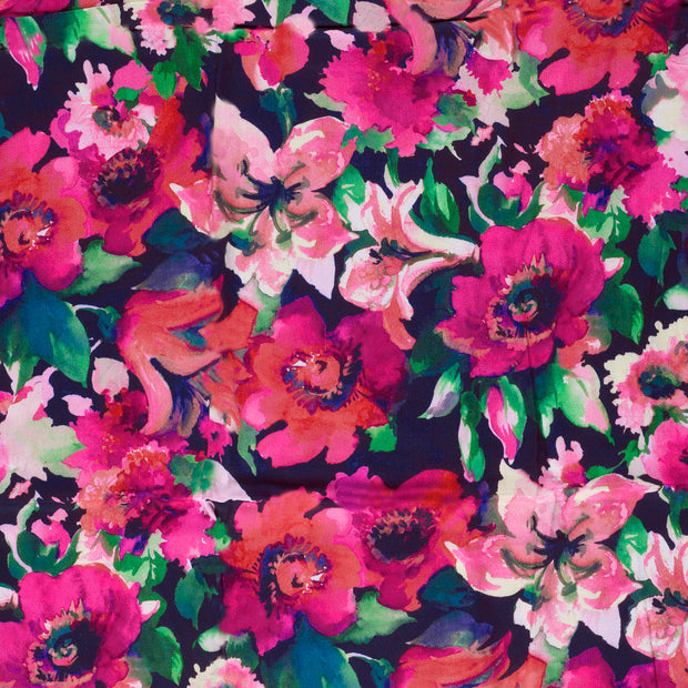 Viscose Satin fabrik Fuchsia 