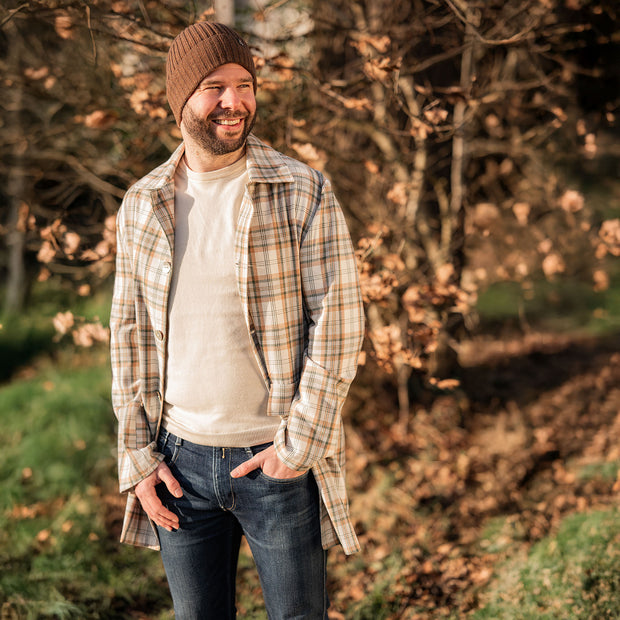 Flannel fabric Checks brushed 