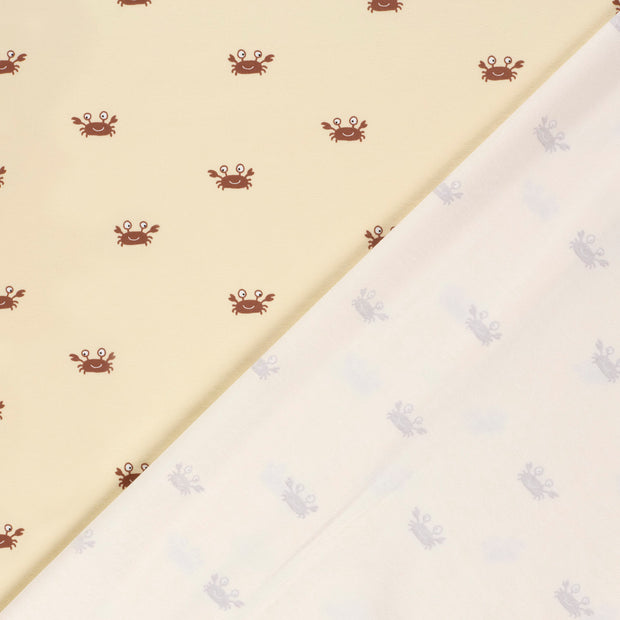 Jersey tissu Crabes imprimé 