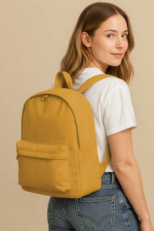 Canvas fabric Unicolour Light Yellow