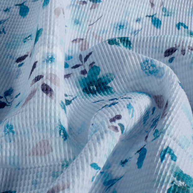 Waffelpiqué fabrik Babyblau