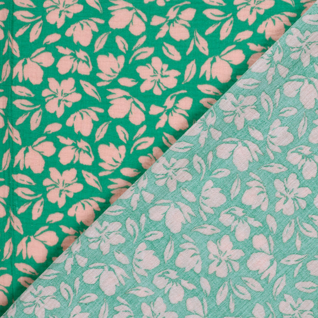 Muslin fabric Flowers printed 