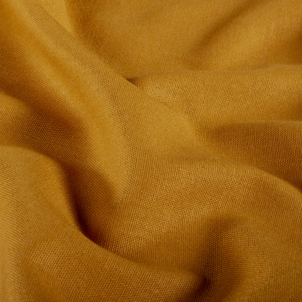 Lino Viscosa Tejido tela Unicolor Ocre