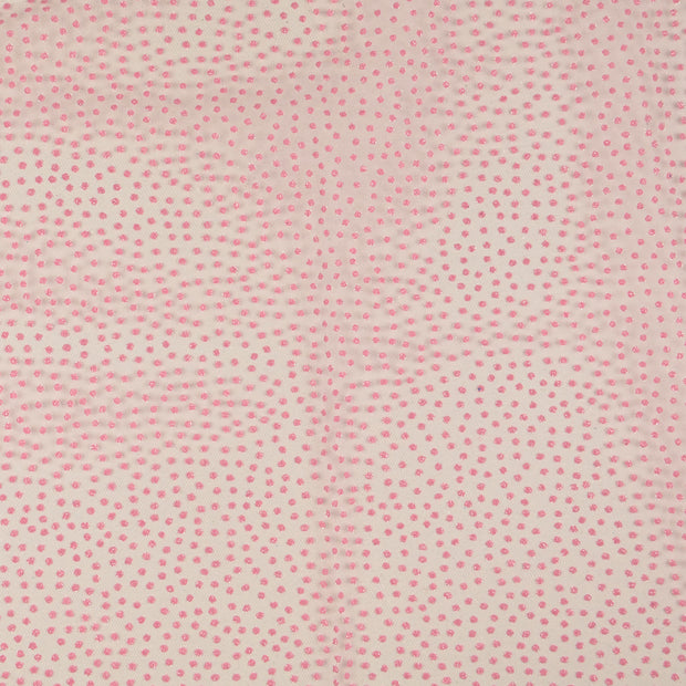 Mesh fabric Dots Light Pink