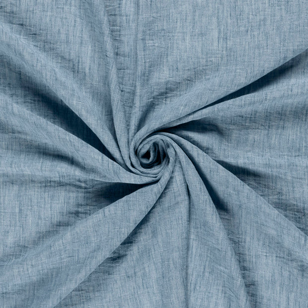 Woven Polyester fabric Indigo printed 